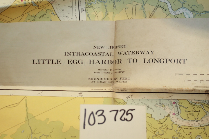 United States Department of Commerce: New Jersey Intracoastal Waterway Maps L...