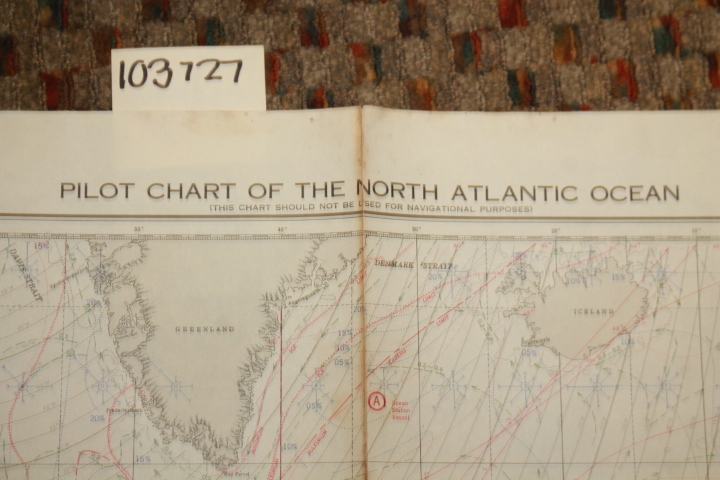 U.S. Department of the Navy: Pilot Chart of the North Atlantic Ocean & Naviga...