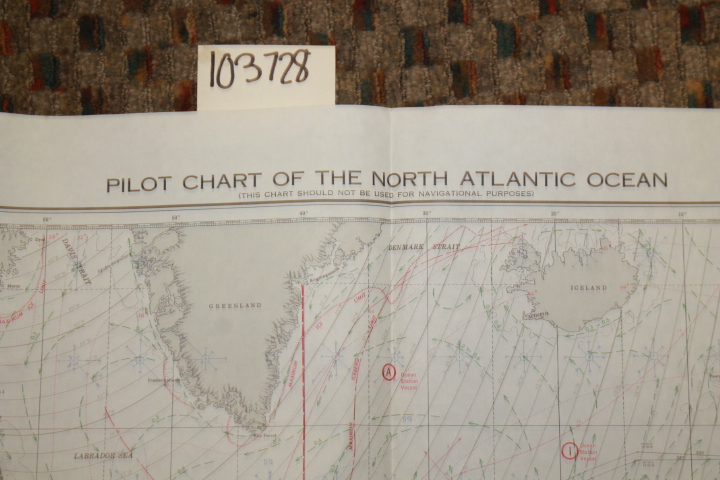 U.S. Department of the Navy: Pilot Chart of the North Atlantic Ocean & Fisher...