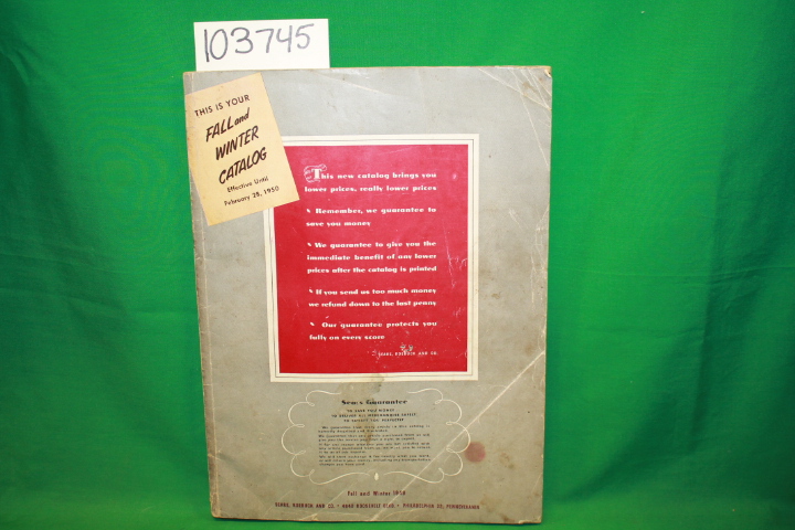 Sears, Roebuck and Co.: Sears, Roebuck and Co. Fall and Winter 1949