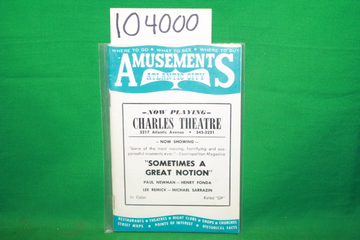 Johnson, Clayton M.: January 1972 Atlantic City Amusements Charles Theatre