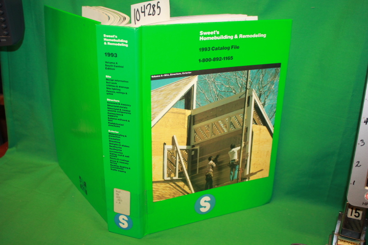 McGraw-Hill Construction: Sweet's Homebuilding & Remodeling 1993 Catalog File...
