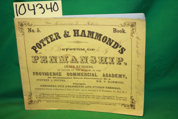 Potter, Stephen A.; Hamond, WM. P.: Potter & Hammond's System of Penmanship