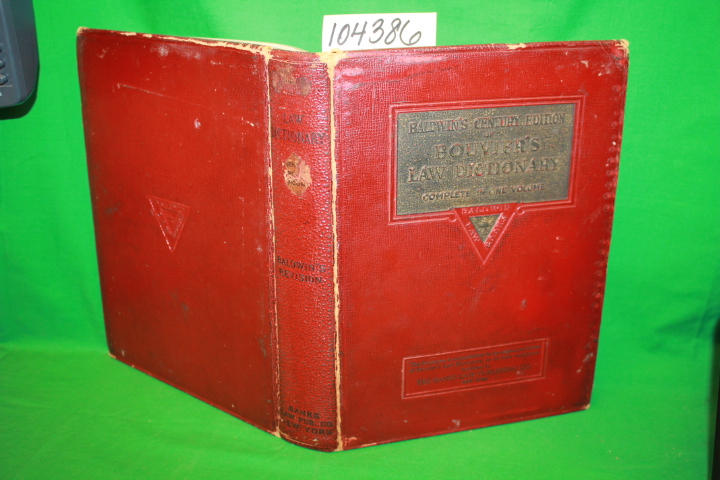 Baldwin, William Edward: Bouvier's Law Dictionary
