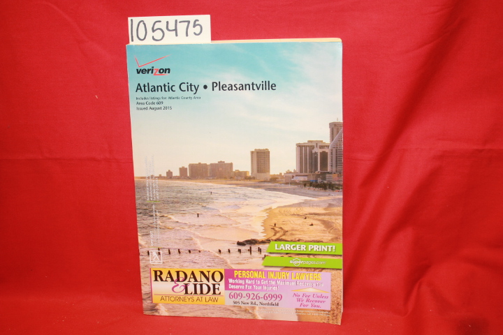 Verizon: Yellow/White Pages: Atlantic County 2015 Telephone Directory