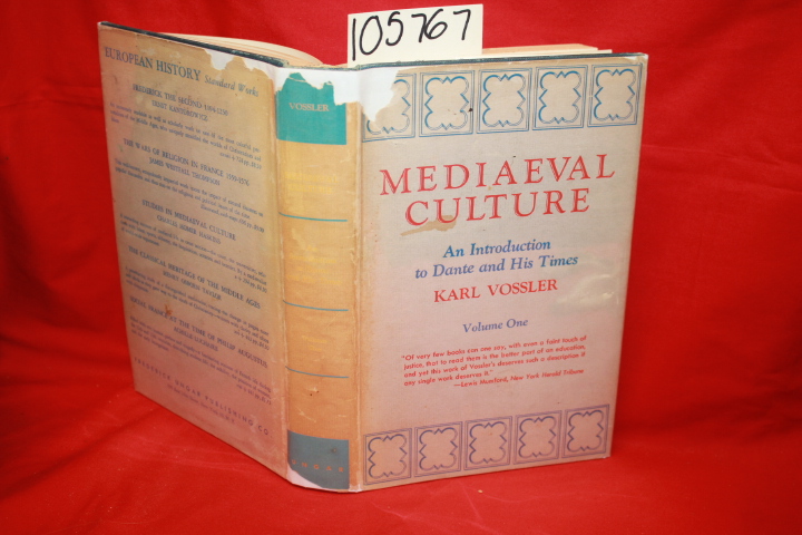 Vossler, Karl: Medieval Culture Volume One