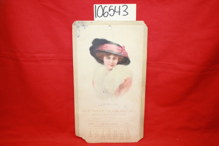 Glenshaw Glass Co. artist lightman: Glenshaw Glass Co. Bottle Manufactures Ad...