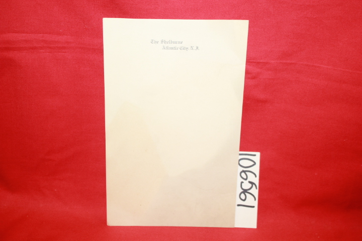 The Shelburne: The Shelburne Hotel Atlantic City Stationary