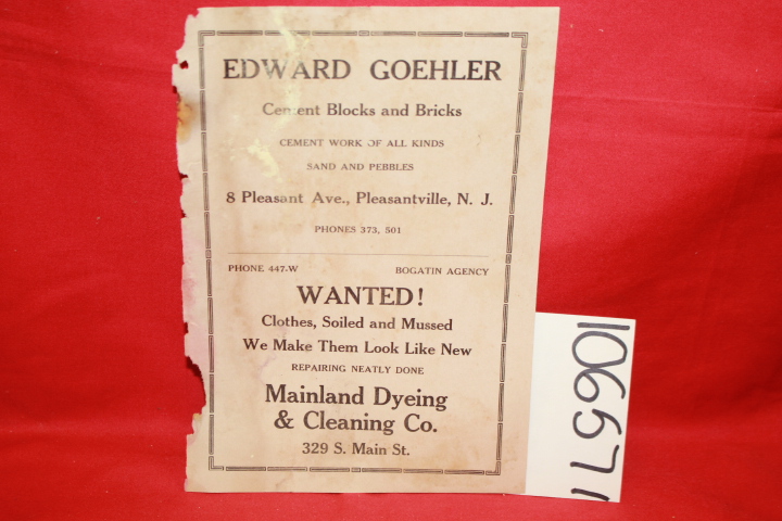 Goehler, Edward; Mainland Dyeing & C...: Edward Goehler Cement Blocks and Bri...