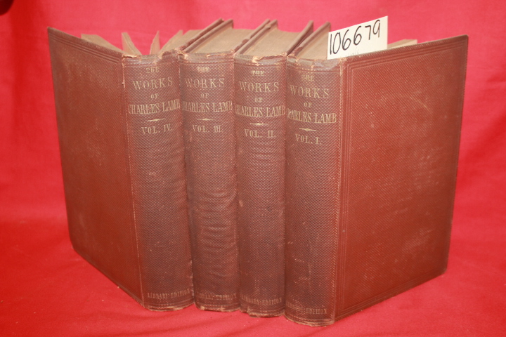 Crosby, Nichols, Lee and Co.: The Works of Charles Lamb Volumes 1-4