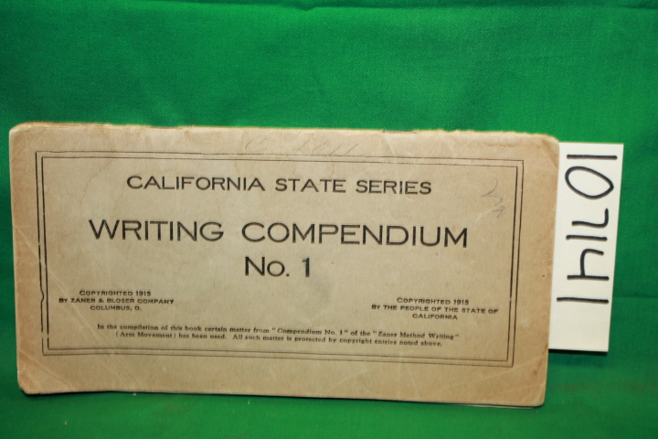 Zaner & Bloser: California State Series: Writing Compendium No. 1
