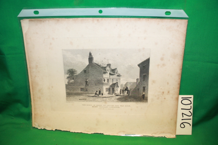Sharp, M. W.: Mount Pleasant, Liverpool Etching: Fisher's Drawing Room Scrap-...
