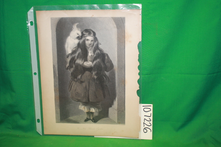 Landseer, E.: The Lady Blanche Egerton Etching: Fisher's Drawing Room Scrap Book