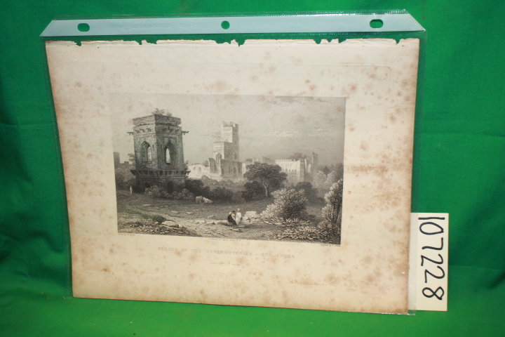 Purser, W.: Palace of the Seven Stories, Beejapore Etching: Fisher's Drawing ...