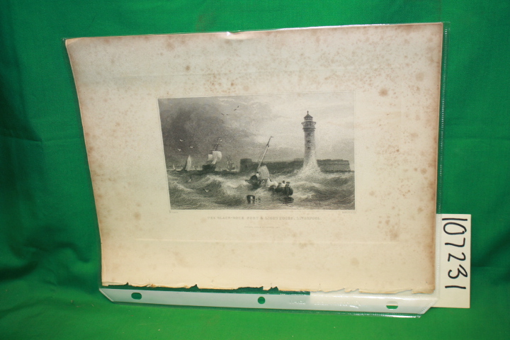 Austin, S.: The Black-Rock Fort & Lighthouse, Liverpool: Fisher's Drawing Roo...