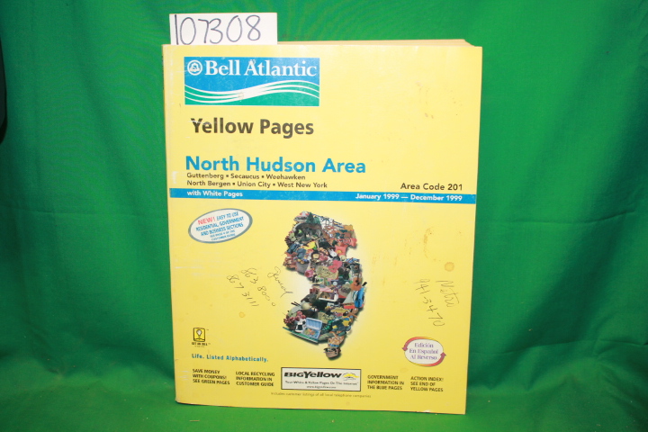 Bell Atlantic: Bell Atlantic Telephone Directory North Hudson County NJ 1999 ...