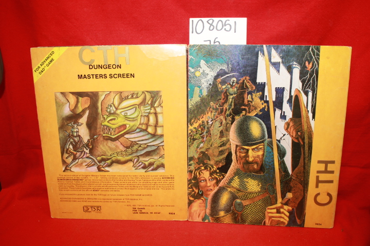 TSR Hobbies: Advanced Dungeons and Dragons Attack Matrix, Saving Throw and Co...