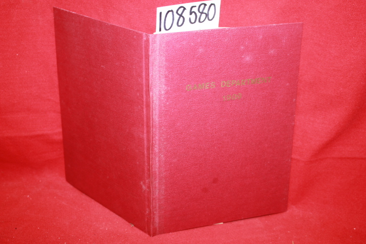 Junior Army and Navy Stores: Games Department 1909