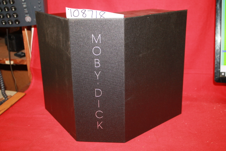MELVILLE, HERMAN ; Harold Beaver: MOBY DICK solander case Custom Made Black C...