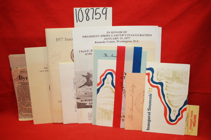 1977 Inaugural Committee: 1977 Inaugural Committee Cards, Pamphlets, Article ...