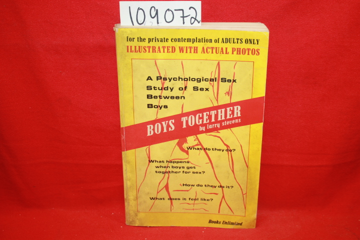 Stevens, Larry: Boys Together: A Psychological Sex Study of Sex Between Boys