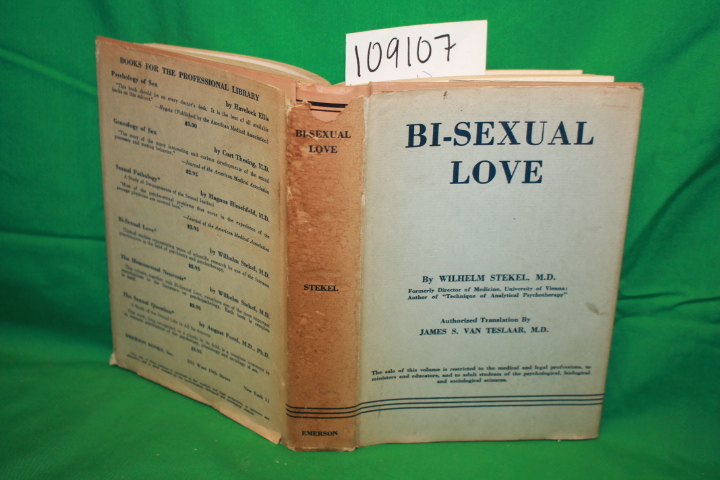 Stekel, Wilhelm: Bi-Sexual Love
