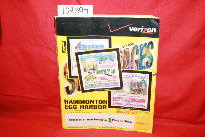 Verizon: Superpages Phonebook Hammonton/ Egg Harbor, NEW JERSEY