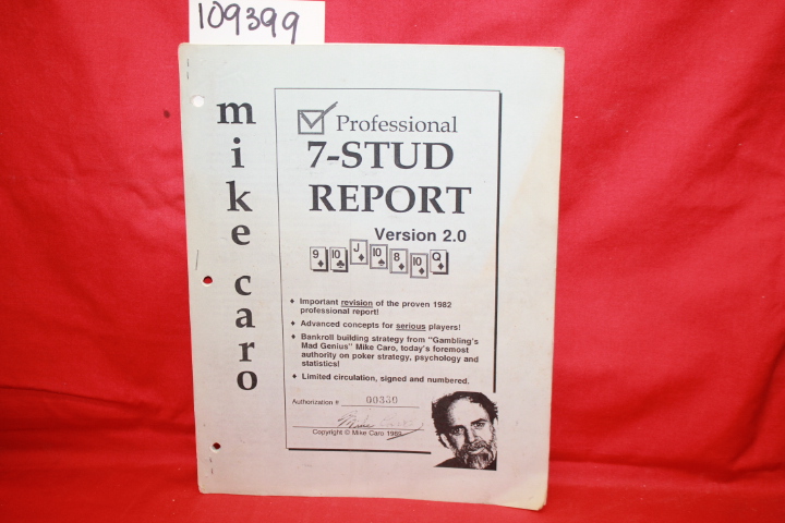Caro, Mike: Professional 7-Stud Report Version 2.0