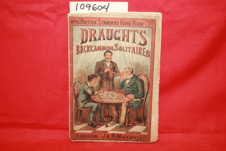J & R MAXWELL: DRAUGHTS, BACKGAMMON, SOLITAIRE FANTASTIC COLOR COVER SON, FAT...