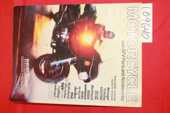 SEARS, ROEBUCK AND CO.: MOTORCYCLES AND ATV PARTS AND ACCESSORIES CATALOG , L...