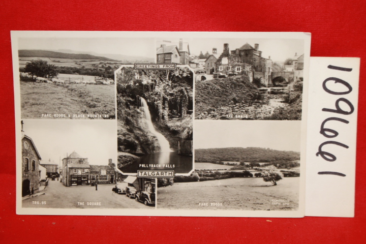 TALGARTH: TALGARTH RPPC WITH LETTER ON BACK 5 PHOTOS ON POSTCARD