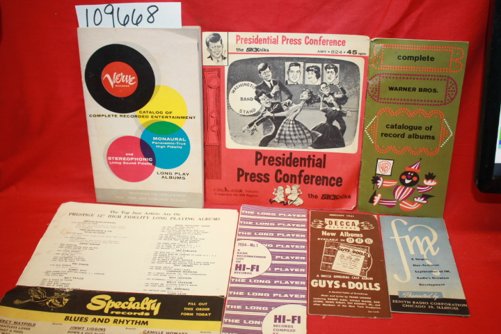 RUSS MILLER RECORD SHOP COMPLIED BY ...: MUSIC BOOKLETS AND POSTERS FROM RECO...