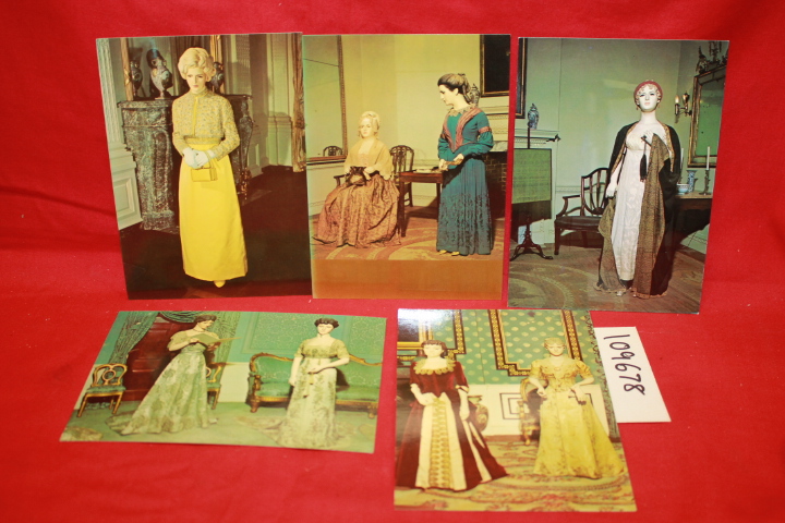 NATIONAL MUSEUM NATURAL HISTORY: NAUGURAL BALL GOWN POSTCARDS (5) PATRICA NIX...