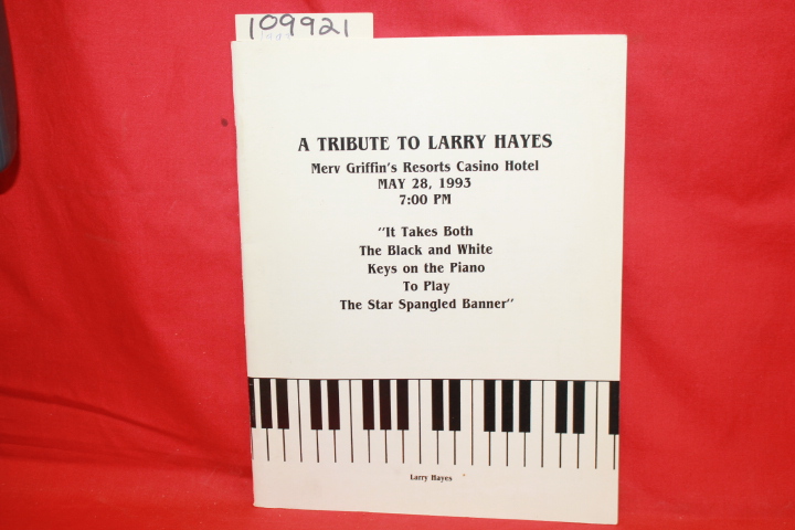 RESORTS CASINO HOTEL ATLANTIC CITY: A TRIBUTE TO LARRY HAYES PROGRAM