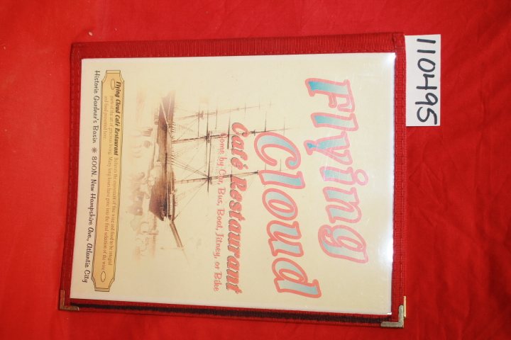 GARDERS BASIN ATLANTIC CITY: FLYING CLOUD CAFE RESTAURANT MENU