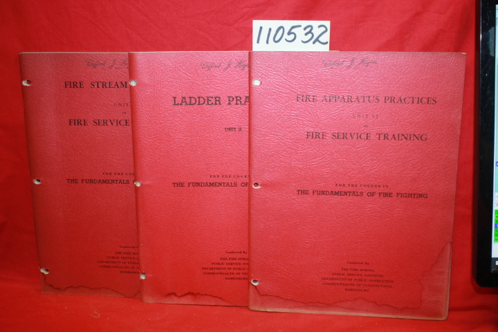 FIRE SCHOOL COMMONWEALTH OF PENNSYLV...: THE FUNDAMENTALS OF FIRE FIGHTING; L...