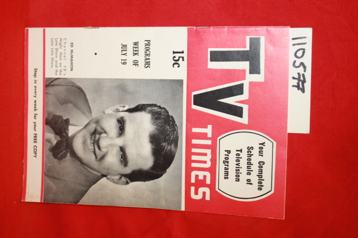 TV Publications Inc. ED MCMAHON: TV Times PHILADELPHIA TV GUIDE BOOK ED MCMAH...