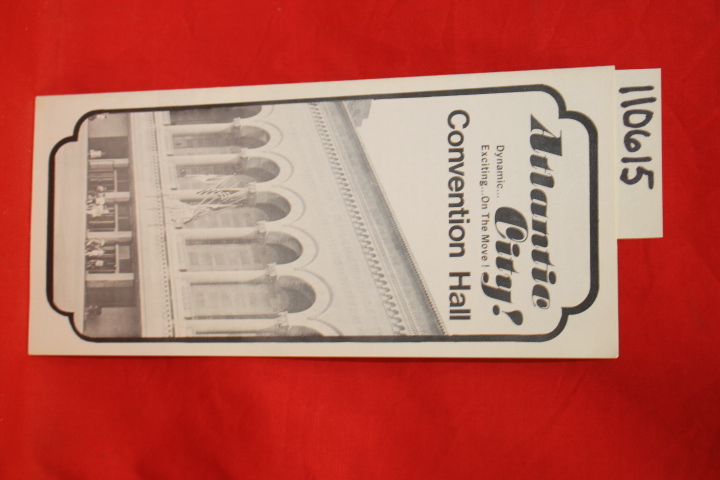 Atlantic City Convention Hall: Atlantic City! Convention Hall Brochure