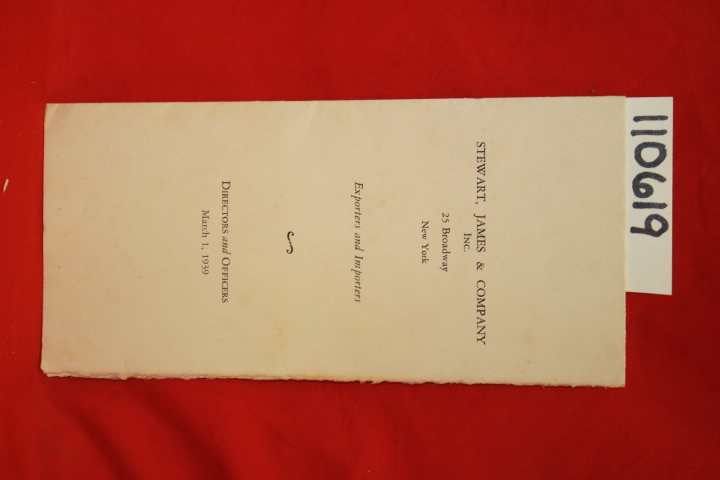 Stewart, James & Company Inc.: Exporters and Impporters, Directors and Office...