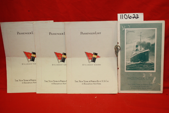 The New York & Porto Rico Steamship ...: U.S Mail Steamship  Brazos  Passenge...
