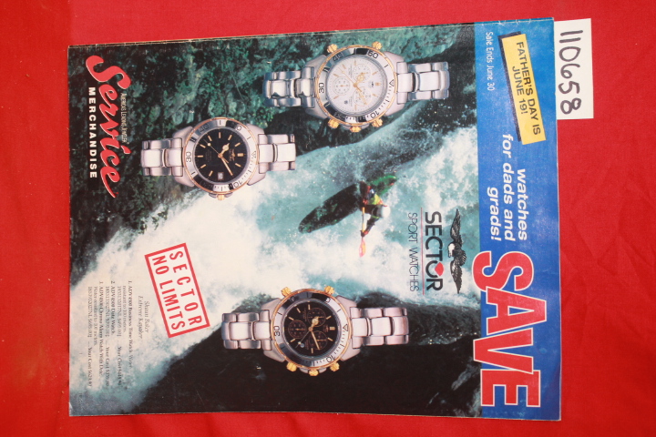 Service Merchandise: Sector Sports Watches 1989 Magazine