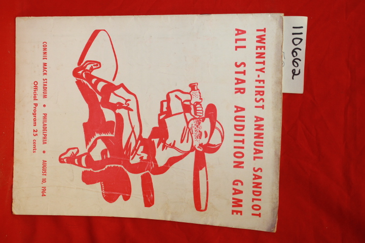 The Sandlot Sports Association: 1964 Twenty-First Annual Sandlot All Star Aud...
