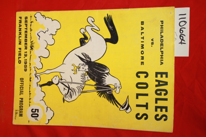 Franklin Field: Philadelphia Eagles vs. Baltimore Colts 1959 Official Program