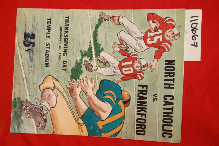 Temple Stadium: North Catholic vs. Frankford 1963 Official Program