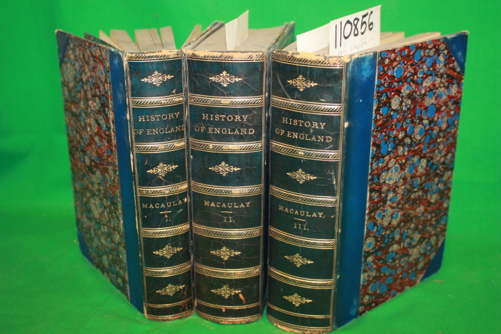 Macaulay, Thomas B.: History of England 5 Vols Complete in 3 Books