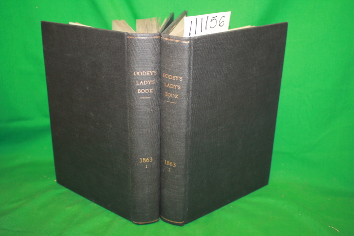 Harland, Marion; Godey's: Godey's Lady's Book and Magazine 2 Volumes 1863 Jan...