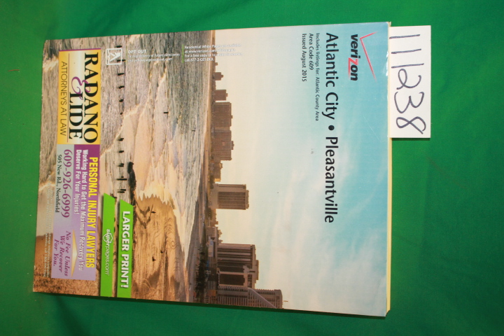 Verizon: Verizon Atlantic City Pleasantville August 2015 Yellow Pages Catalog