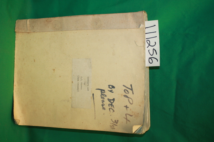 Creasey, John: Gideon's Art by J. J. Marrio Manuscript *Signed*