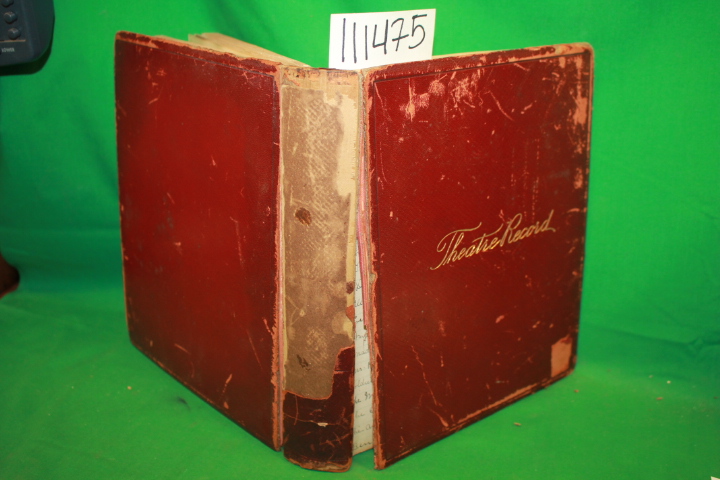 Theatre Record: Scrapbook of 19 theatre productions. Everything is handwritte...