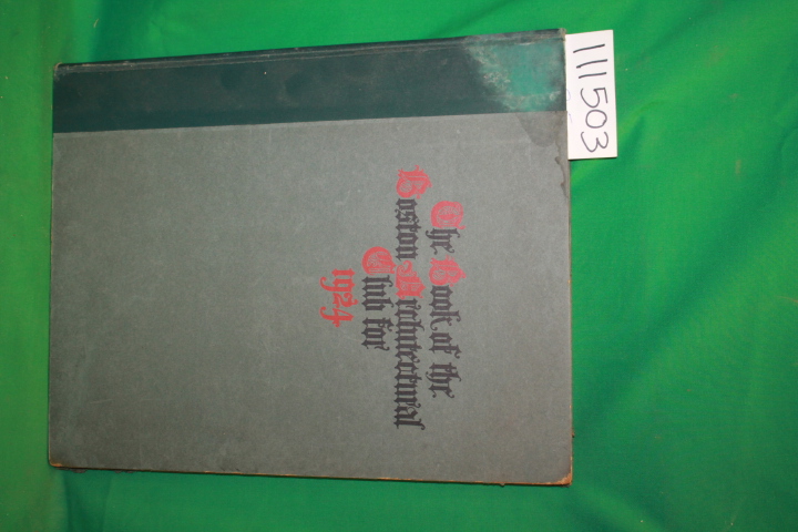 Little, Frederick V.: The Book of the Boston Architectural Club 1924
